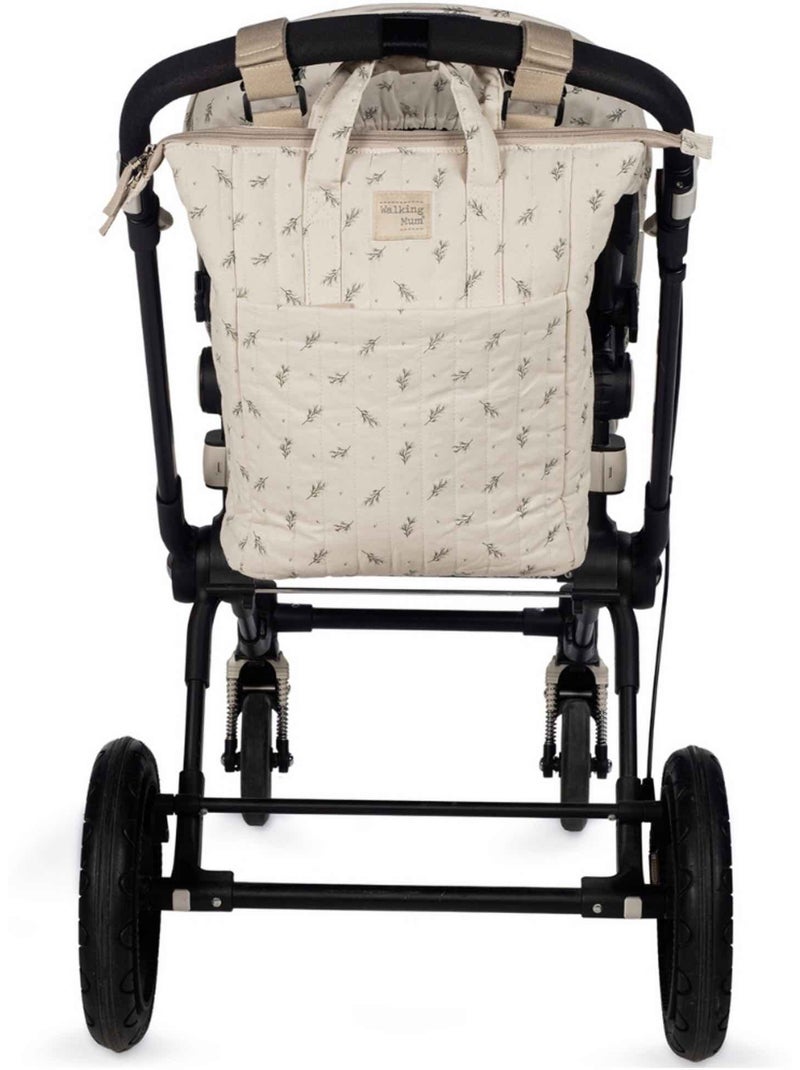 Walking mum | sac à dos langer en coton imperméable mimosa Vert - Kiabi