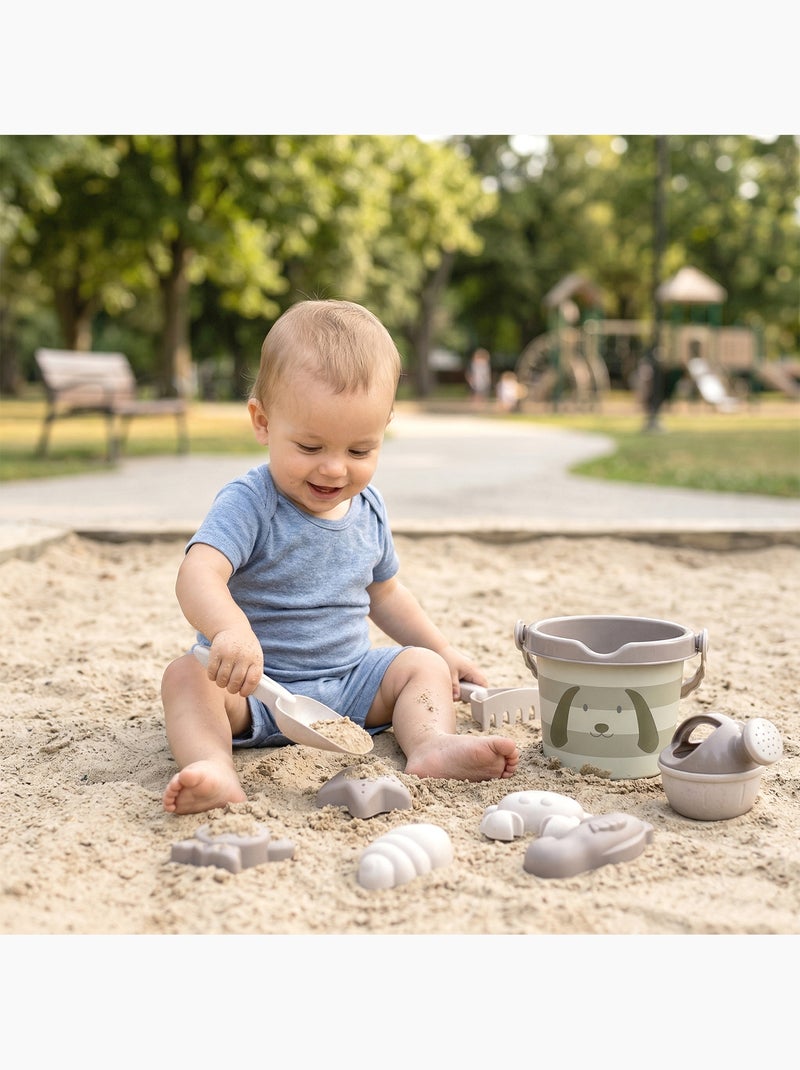 Walking mum | set jouets de plage enfant 8 pièces paille de blé summer Beige - Kiabi