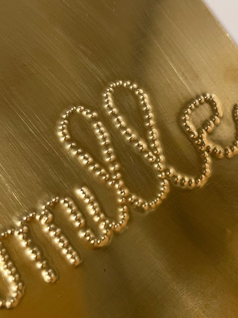 Wanddecoratie van gehamerd messing family Goud/Goudkleurig - Kiabi