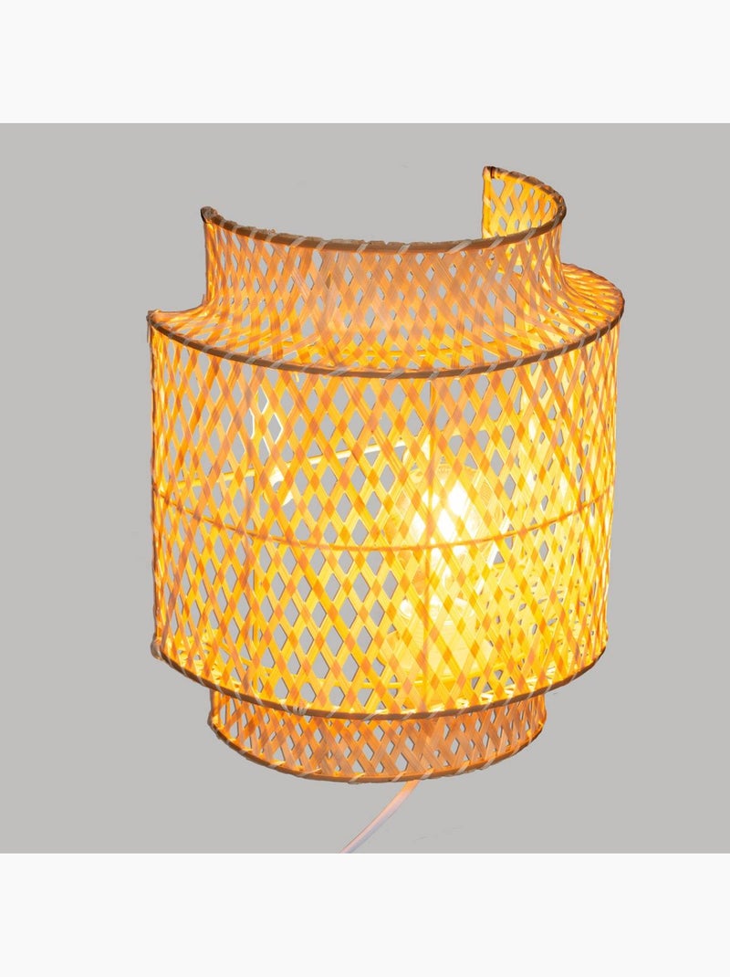 Wandlamp van geweven bamboe Beige - Kiabi
