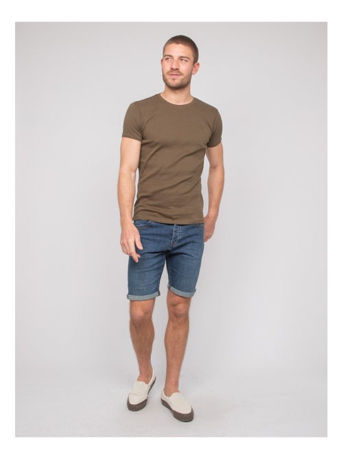 Warlof katoenen t-shirt met ronde hals - Kiabi Warlof katoenen t-shirt met ronde hals - Kiabi