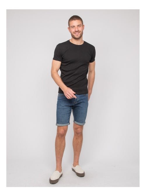 Warlof katoenen t-shirt met ronde hals - Kiabi Warlof katoenen t-shirt met ronde hals - Kiabi