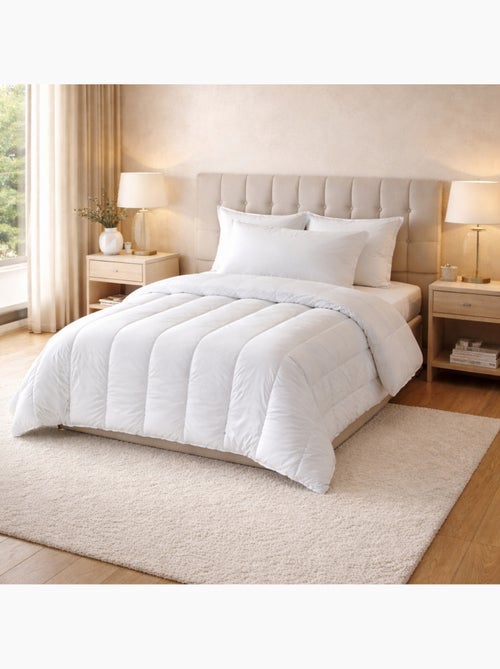 Warm premium anti-huisstofmijt dekbed + 1 ademende kussenset - Kiabi Warm premium anti-huisstofmijt dekbed + 1 ademende kussenset - Kiabi