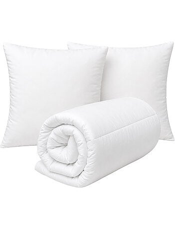 Warm premium anti-huisstofmijt dekbed + 2 ademende kussens