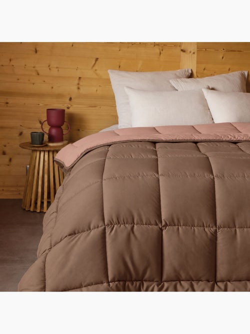 Warm tweekleurig microvezel dekbed 400 gr/m2 - Kiabi