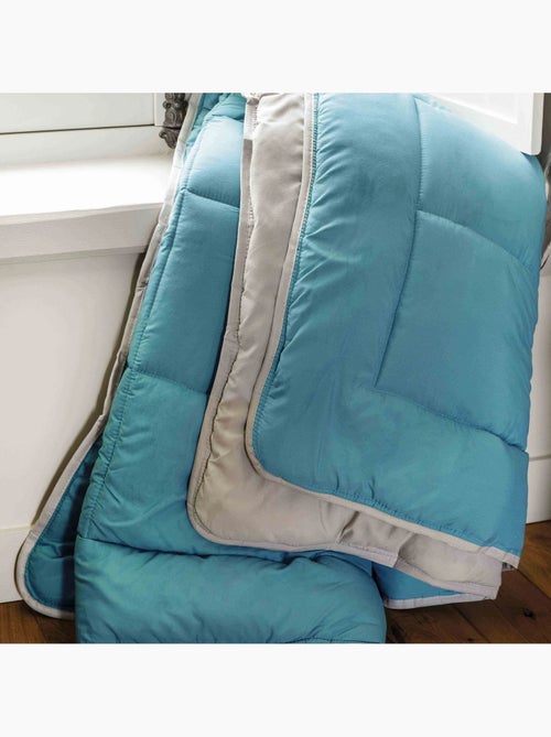 Warm tweekleurig microvezel dekbed 400 gr/m2 - Kiabi