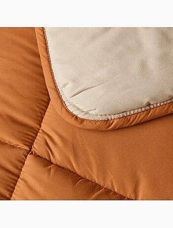 Warm tweekleurig microvezel dekbed 400 gr/m2