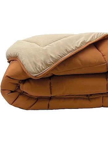Warm tweekleurig microvezel dekbed 400 gr/m2