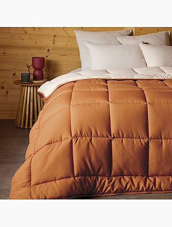 Warm tweekleurig microvezel dekbed 400 gr/m2