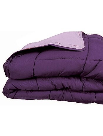 Warm tweekleurig microvezel dekbed 400 gr/m2