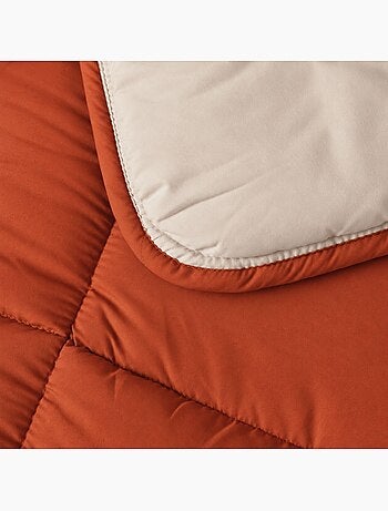 Warm tweekleurig microvezel dekbed 400 gr/m2