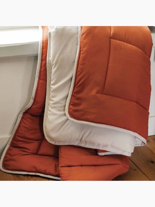 Warm tweekleurig microvezel dekbed 400 gr/m2 - Kiabi