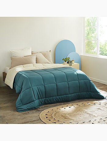 Warm tweekleurig microvezel dekbed 400 gr/m2