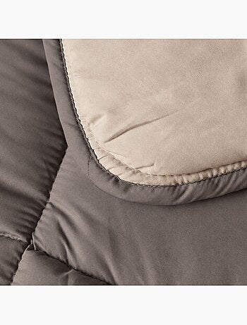 Warm tweekleurig microvezel dekbed 400 gr/m2