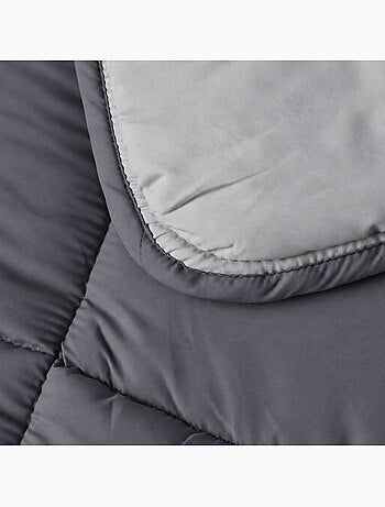 Warm tweekleurig microvezel dekbed 400 gr/m2