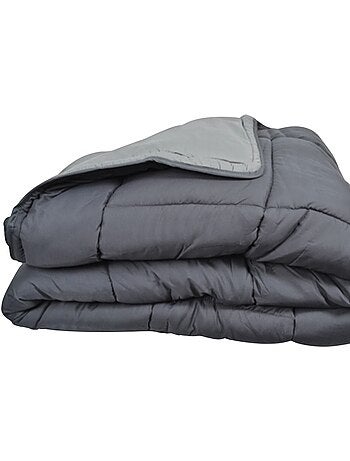Warm tweekleurig microvezel dekbed 400 gr/m2