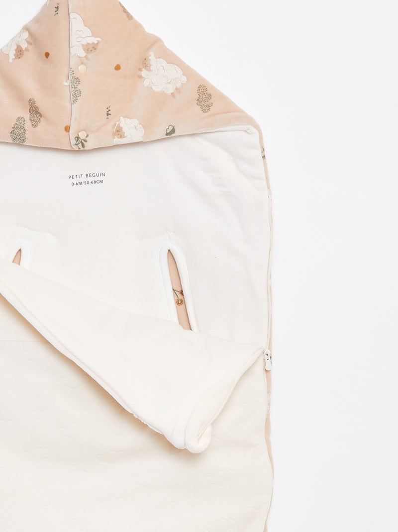 Warm wikkeldekentje voor autostoeltje Biege - Kiabi