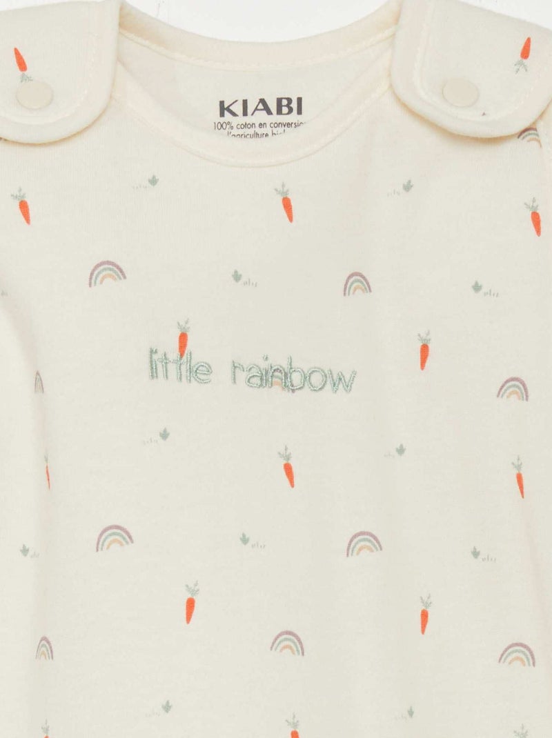 Warme babyslaapzak met afneembare mouwen - TOG-waarde 2 WIT - Kiabi