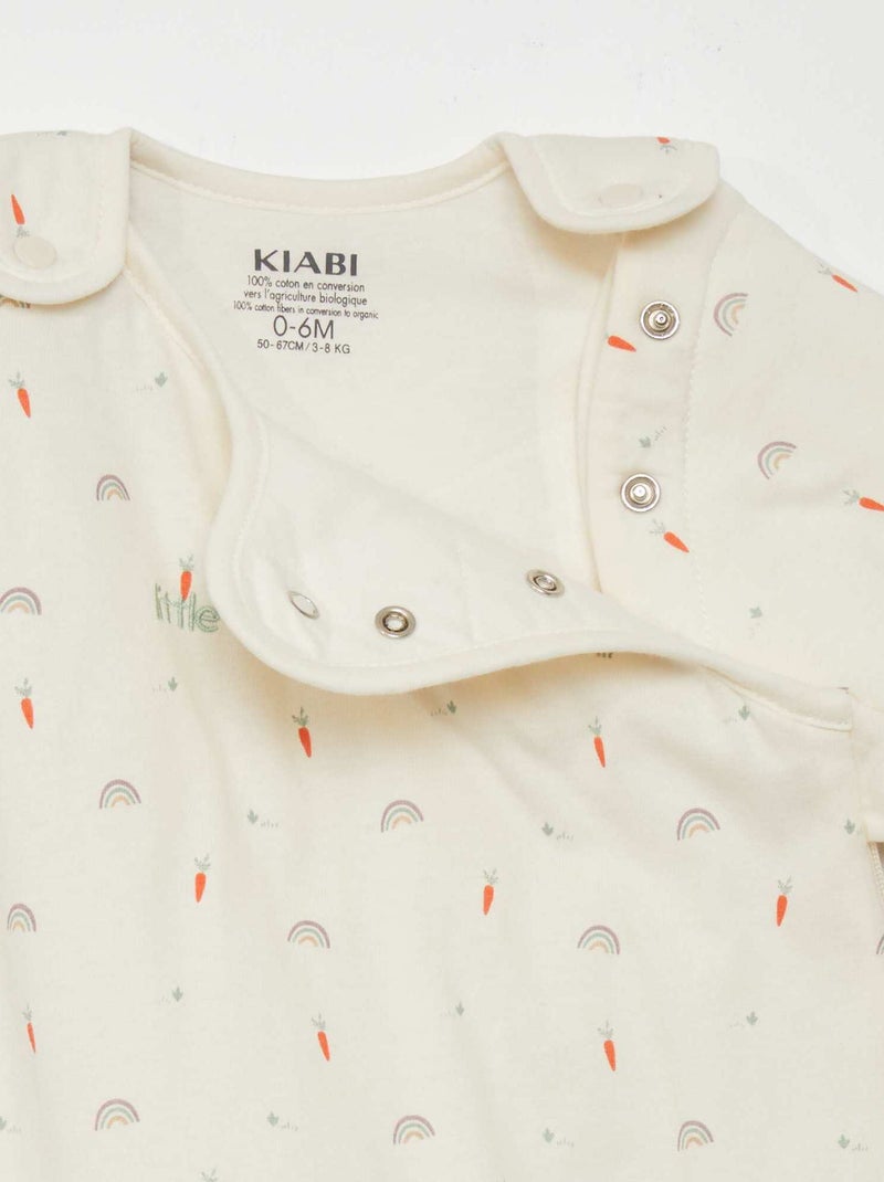 Warme babyslaapzak met afneembare mouwen - TOG-waarde 2 WIT - Kiabi