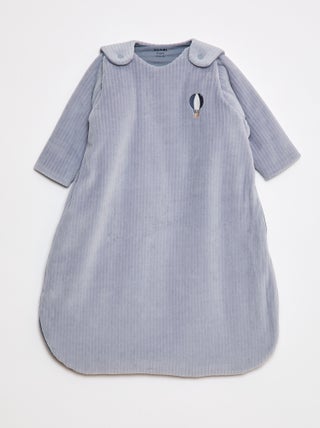 Warme babyslaapzak van corduroy met afneembare mouwen