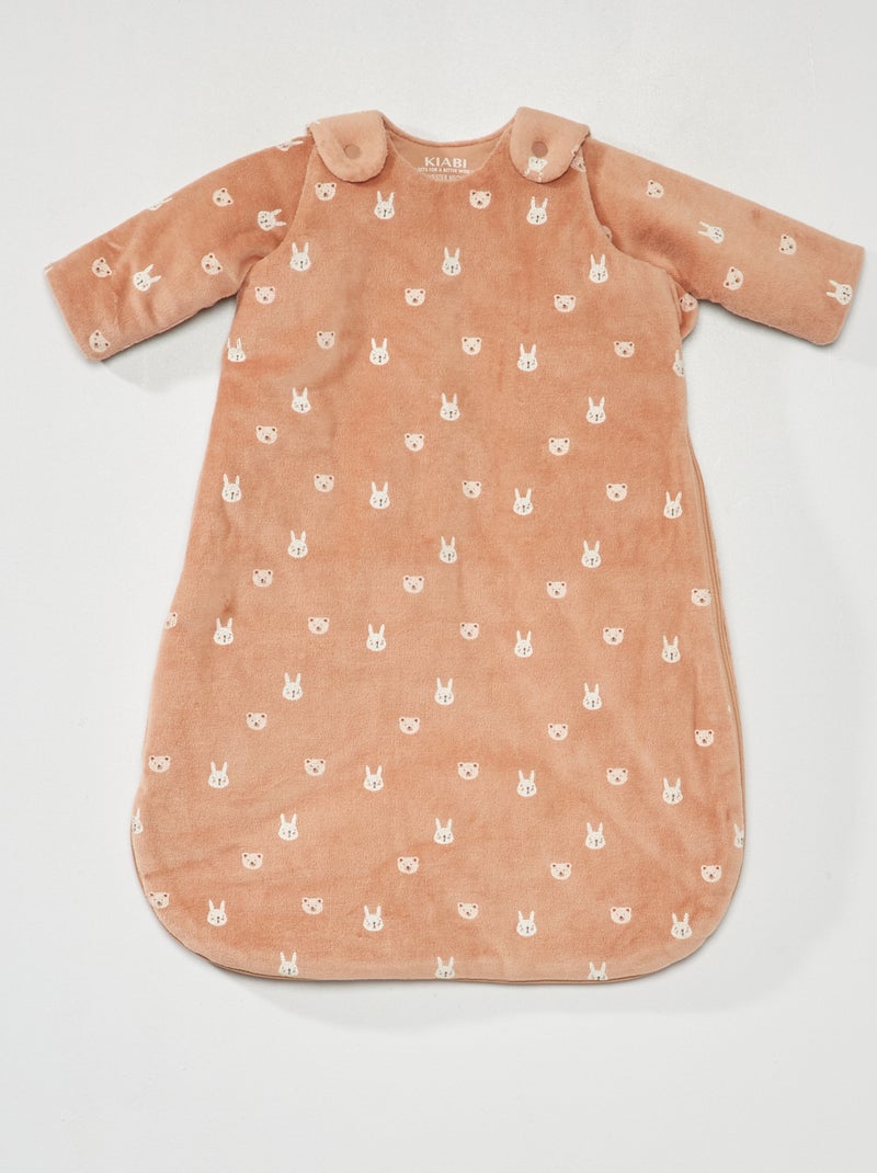Warme babyslaapzak van velours - TOG 2.5 GROEN - Kiabi