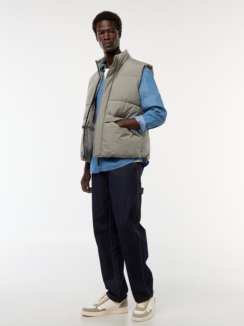 Warme bodywarmer Kaki - Kiabi