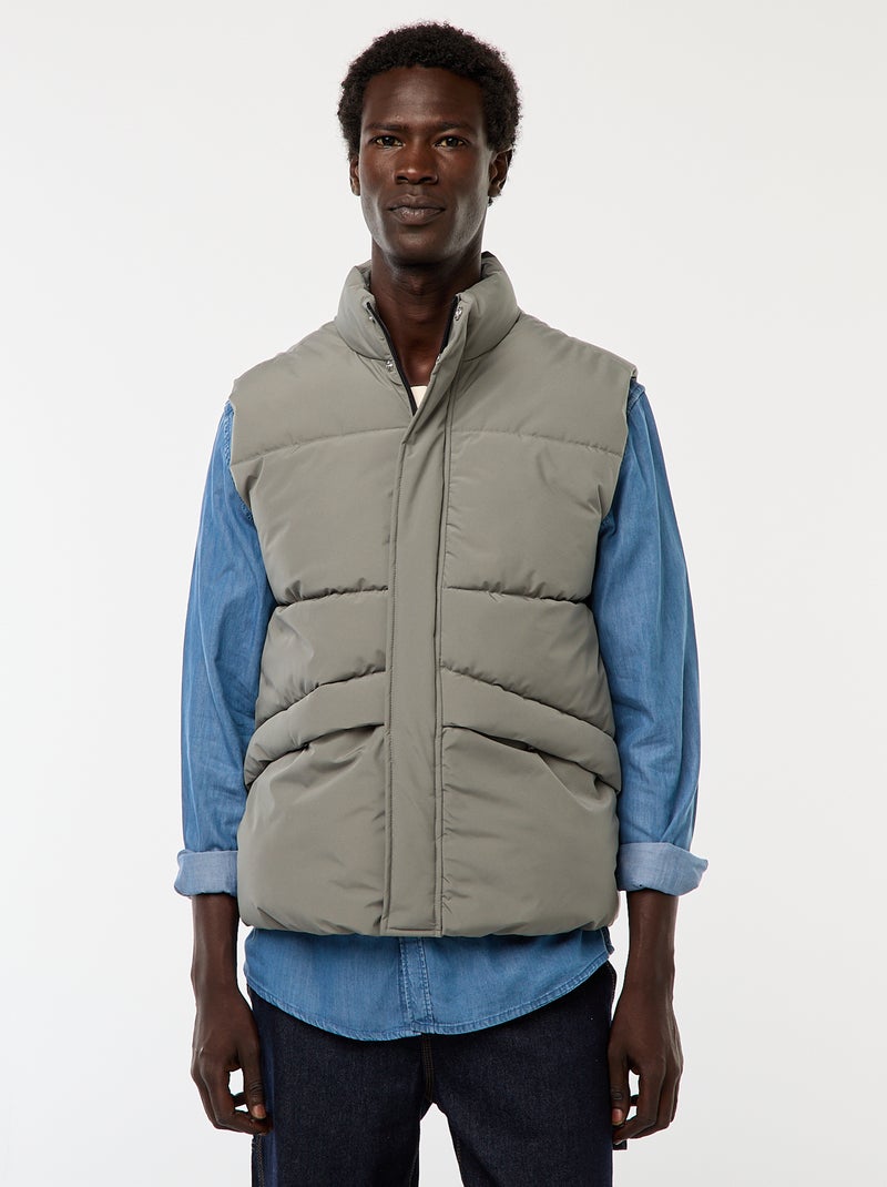 Warme bodywarmer Kaki - Kiabi