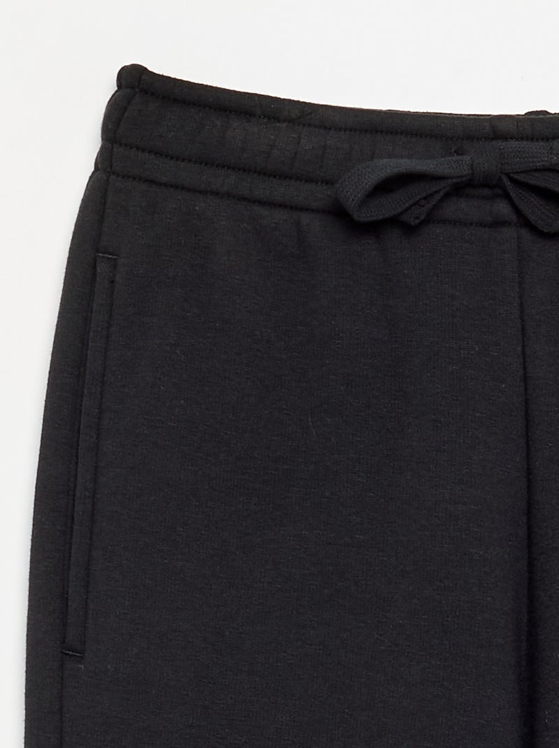 Warme broek met fleecevoering - collectie gemakkelijk aan te trekken Zwart - Kiabi