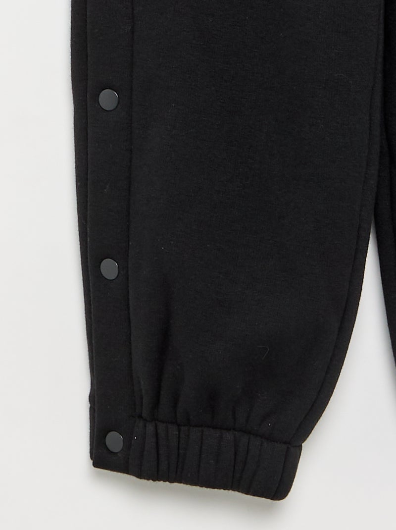 Warme broek met fleecevoering - collectie gemakkelijk aan te trekken Zwart - Kiabi