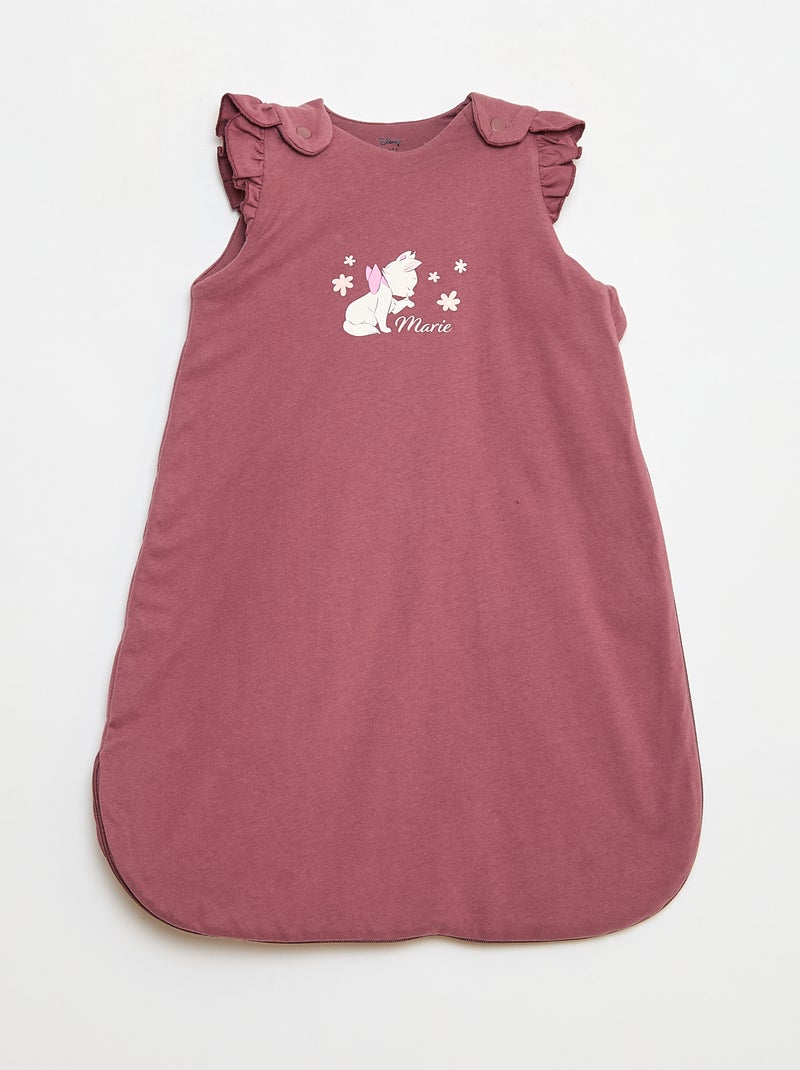 Warme Disney-babyslaapzak van katoenjersey met Marie-print, TOG-waarde 2 Rose - Kiabi