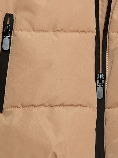 Warme donsjas met capuchon - Kiabi