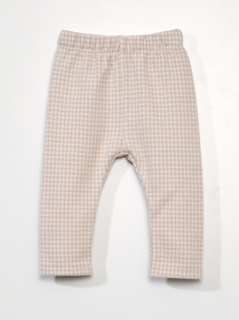 Warme gebreide legging BIEGE - Kiabi
