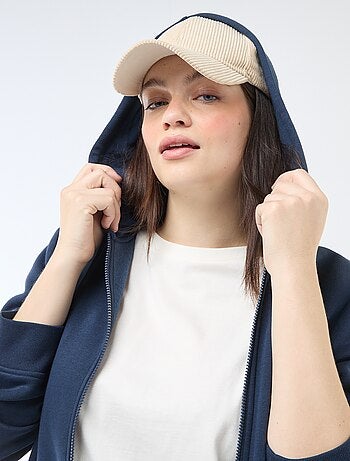 Warme hoodie van joggingstof