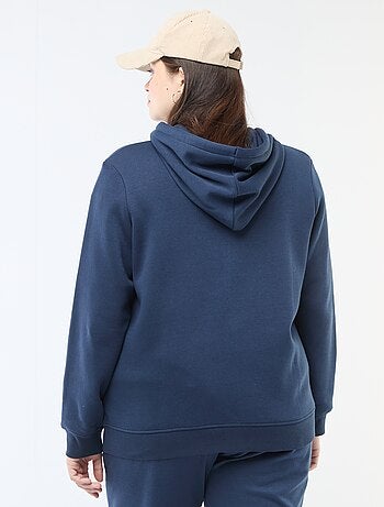 Warme hoodie van joggingstof
