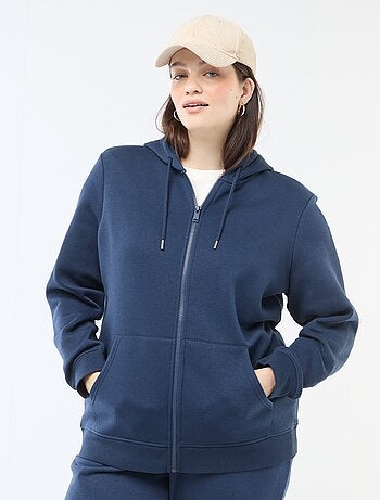 Warme hoodie van joggingstof