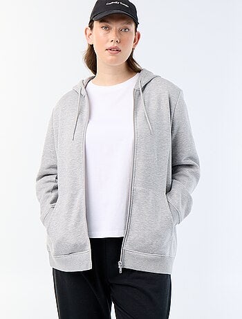 Warme hoodie van joggingstof