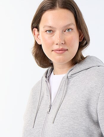 Warme hoodie van joggingstof
