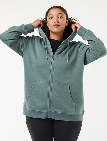 Warme hoodie van joggingstof