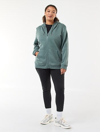 Warme hoodie van joggingstof