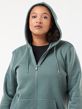 Warme hoodie van joggingstof