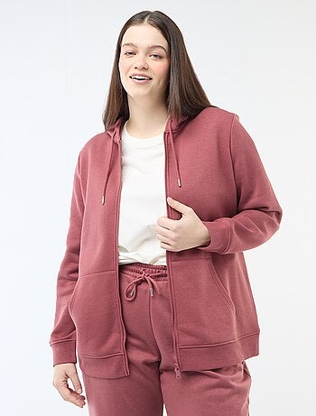 Warme hoodie van joggingstof