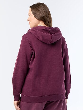Warme hoodie van joggingstof