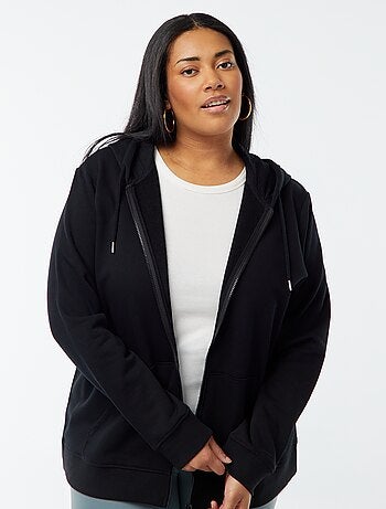 Warme hoodie van joggingstof