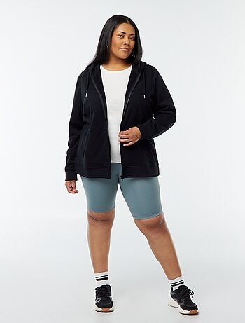 Warme hoodie van joggingstof