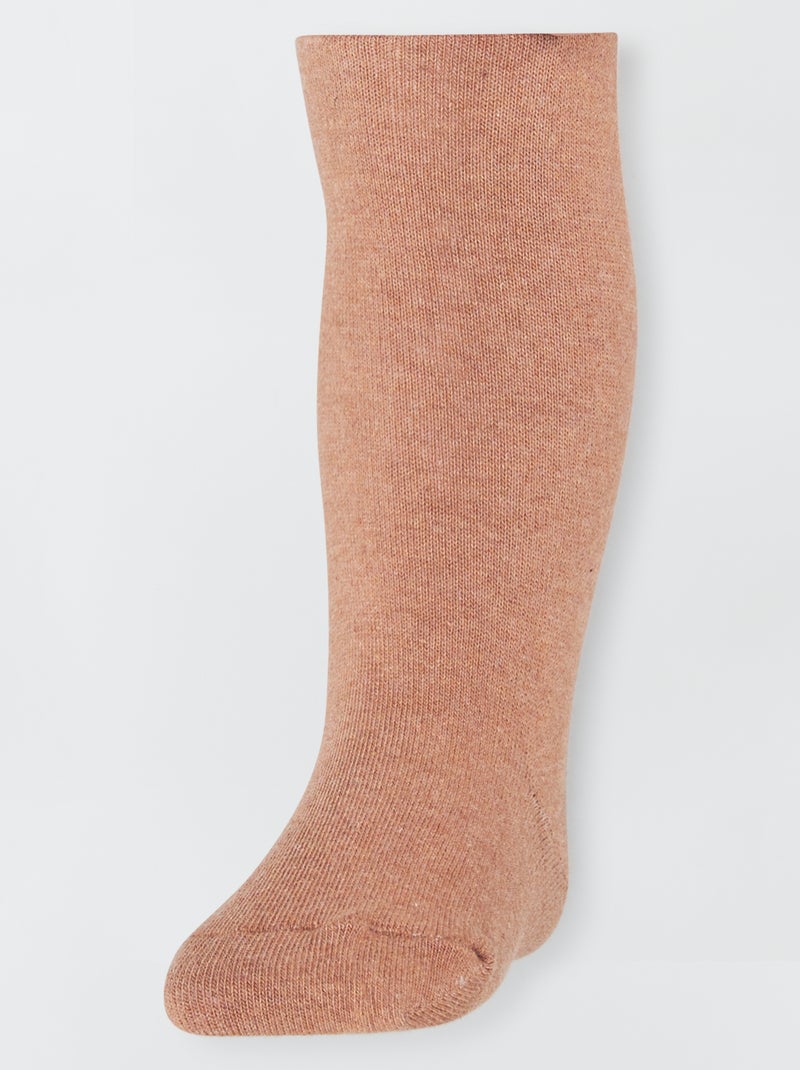 Warme kousenbroek BRUIN - Kiabi