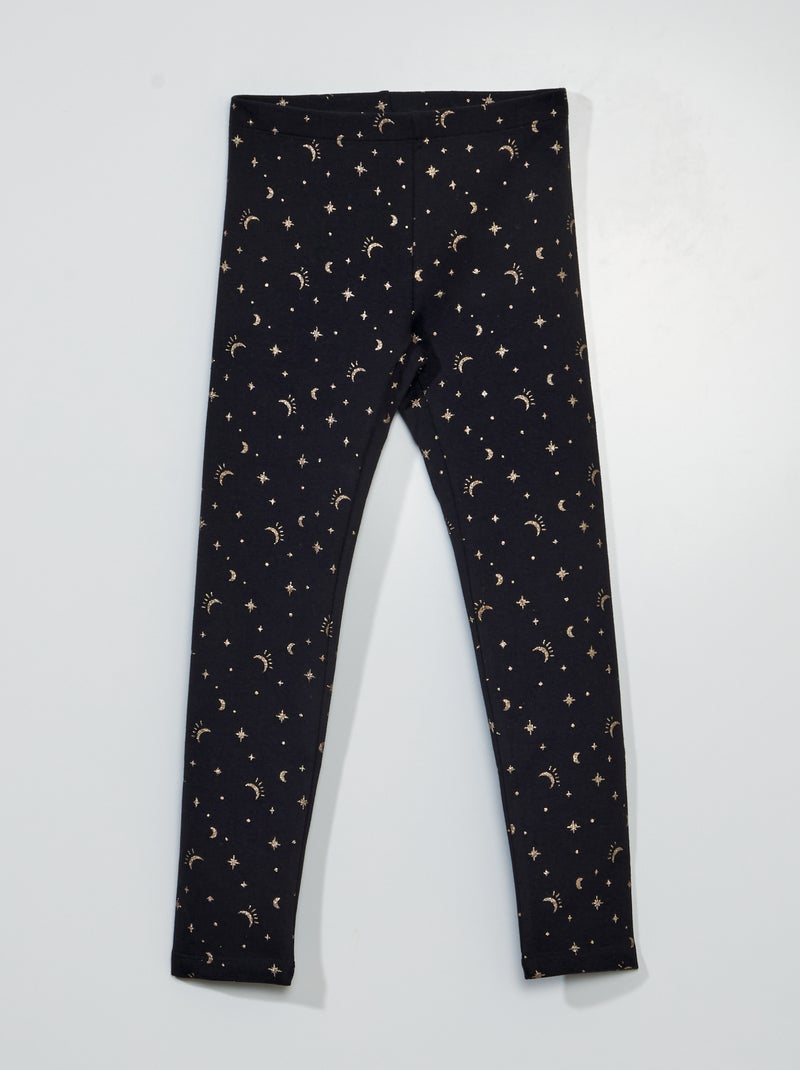 Warme legging met elastische tailleband ZWART - Kiabi