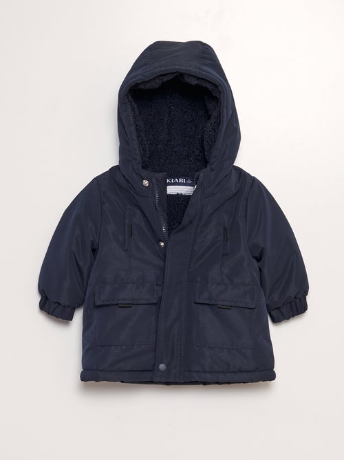 Warme parka met capuchon - Kiabi