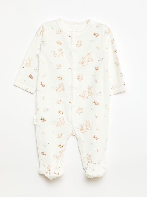 Warme pyjama met voetjes - Kiabi