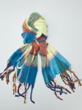 Warme sjaal van pluizig tricot GROEN - Kiabi
