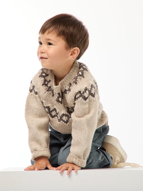 Warme trui met jacquardmotief - Kiabi